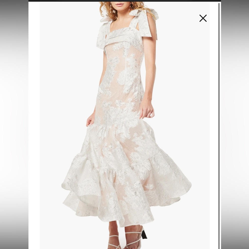 Lizbeth Ruffle Tie Strap Maxi Dress